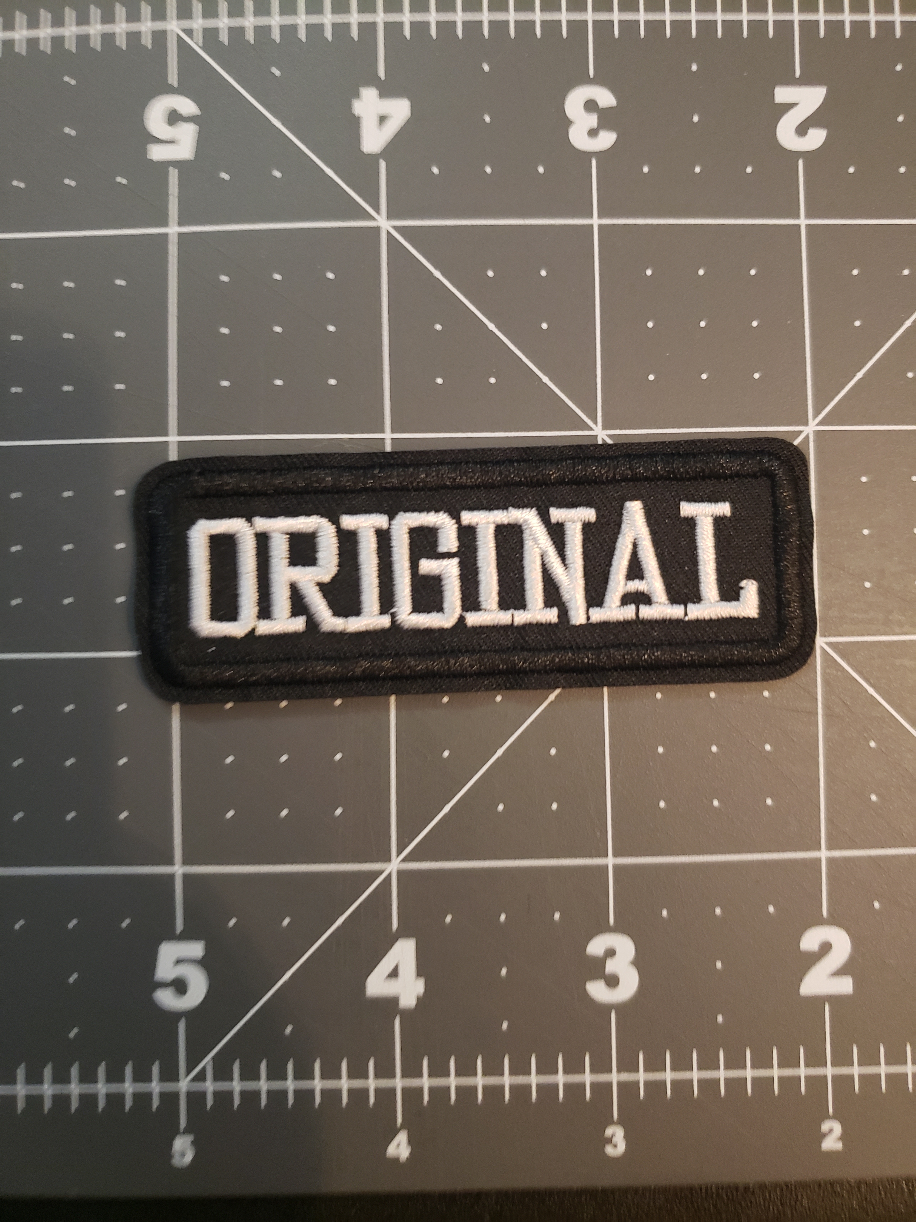 Black Original Embroidered Patch